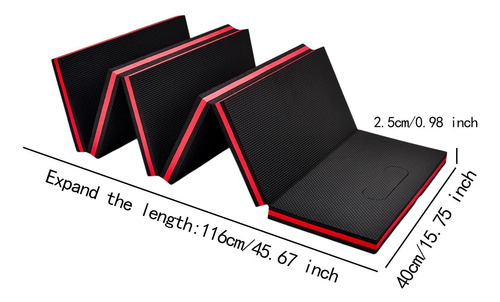 Mecánica Plegable Eva Mat De Plegable Garaje Rojo