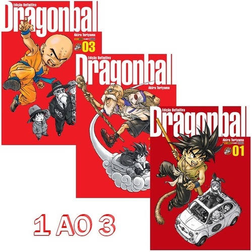 Dragon Ball Edição Definitiva 1 Ao 3 Capa Dura! Mangá Panini