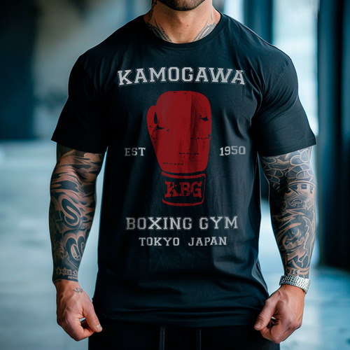 Playera Kamogawa Gym Hajime No Ippo Anime Referencia Box Gym