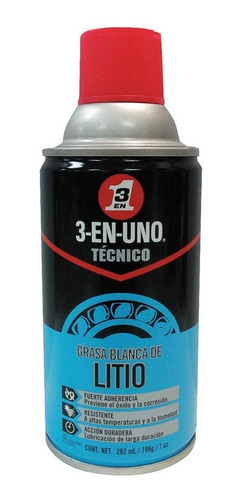 Aceite 3 En 1 Tecnico, Grasa Blanca De Litio 282 Ml