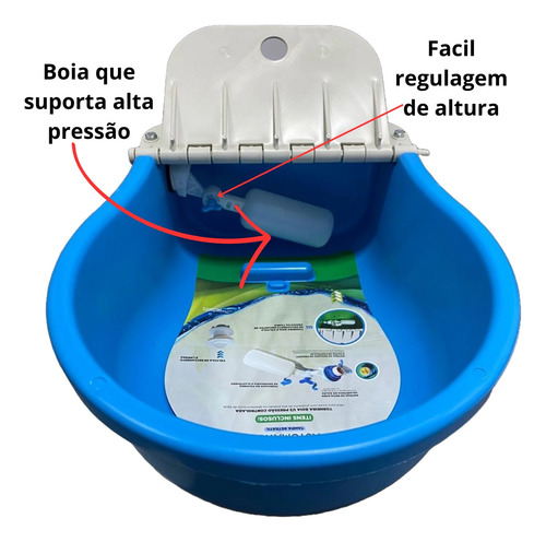 Bebedouro Automático 4 Lt Cabras Ovelhas Cães Boia Alta Pres