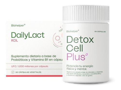 Detox Cell Plus+ Dailylact Kol Pack Colesterol By Biohelper