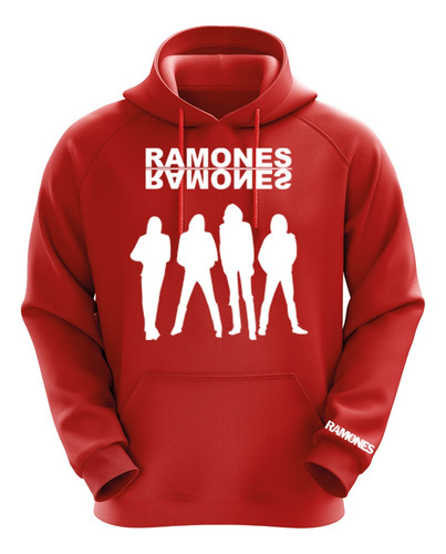 Polerón Rojo Ramones Diseño 1