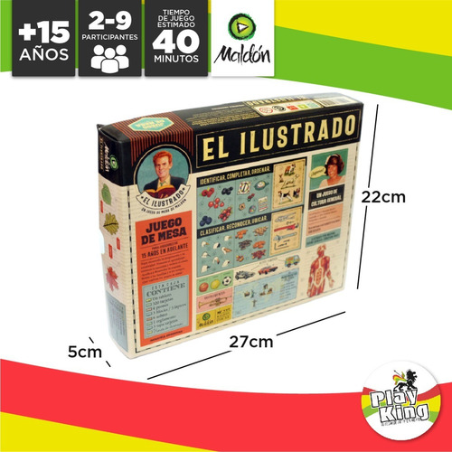 Imagen 3 de 10 de Juego De Mesa El Ilustrado Maldon Playking