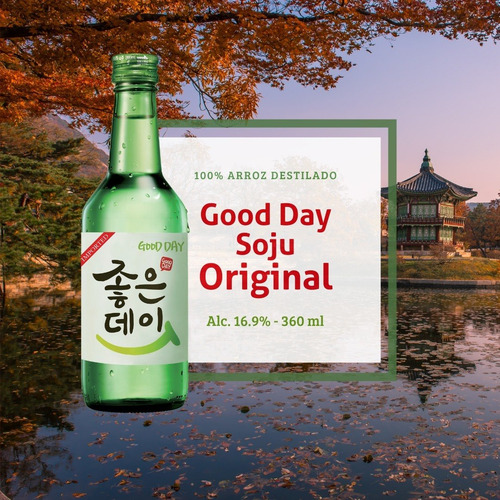 Imagen 3 de 8 de Combo 12 Soju Good Day + 2 Vino De Ume - Importados De Corea