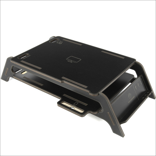 Imagen 4 de 10 de Base Eleva Monitor Pc-notebook Con Porta Celular Y Estante