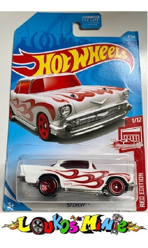 Hot Wheels '57 Chevy Red Edition 9/250 Target Original Lacr