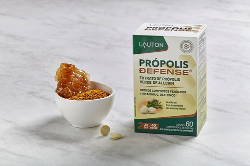 Propolis Defense® Extrato De Própolis + Vit. 60 Cps - Lauton