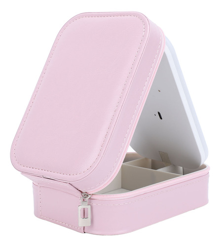 Estuche De Maquillaje Iluminado Con Espejo Led Para Almacena