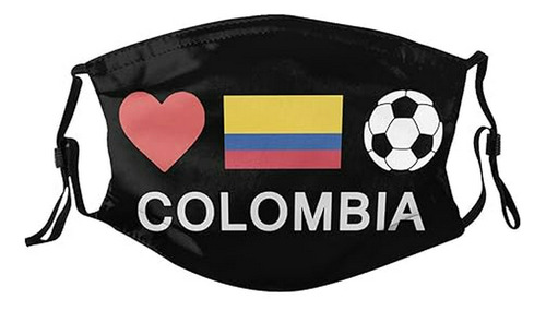 Mascarilla Personalizada Fútbol Colombia Reutilizable