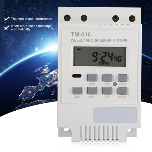 Temporizador Eléctrico, 12 V, Digital, Duradero, Programable