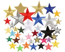 Comprar 40 Parches De Estrella Para Planchar, Parches De Bordado De