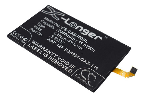 Bateria P/ Caterpillar Cat S30 2900mah Cameron Sino