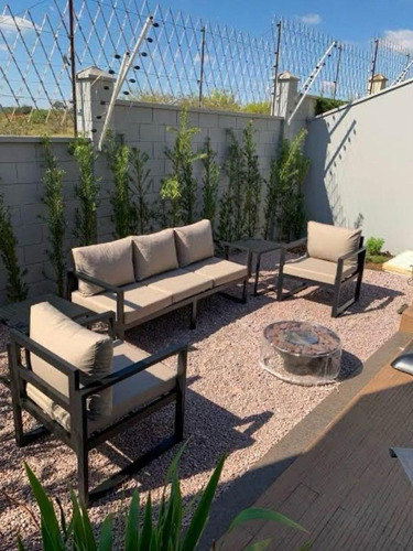 Conjunto De Sofá Flat Em Alumínio Para Área Externa Jardim Escolha Sua Cor Após A Compra