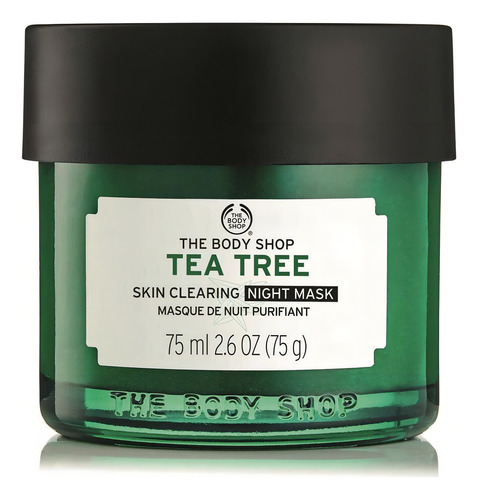Máscara Facial de Tea Tree para Aclarar y Limpiar la Piel 75ml Tipo de piel Grasa