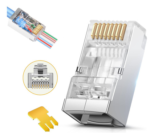 Conectores Blindados Jodroad Rj45 Cat6 Cat 6a - Conector