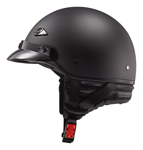 Tk Medio Casco De Moto Ls2 Bagger Matte Black Dot Medium