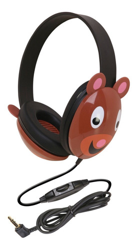 Auriculares Califone 2810-be Listening First Tm Stereo Para Niños Bear Design Pc Y Apple Compatible