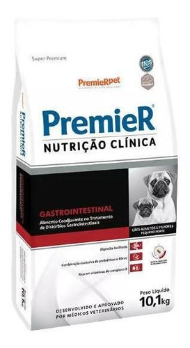 Ração Premier Clínica Gastrointestinal 10,1kg Raças Peq
