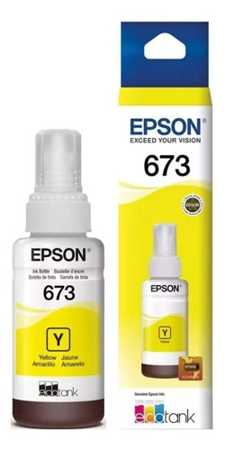 Kit 2 Tinta Epson T673 Ecotank Negro 70 Ml L800 L805 L810