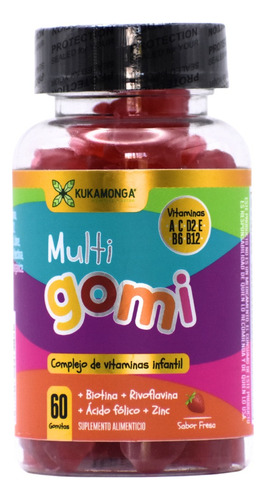 Multi Gomi Kids Multivitamínico Y Multimineral Para Niños Sabor Sin sabor