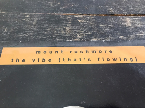Disco Vinilo Mount Rushmore / The Vibe (england) (Usado)