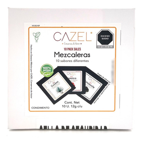 Kit De Sal De Gusano Y Sales Mezcaleras Caja De 10pz