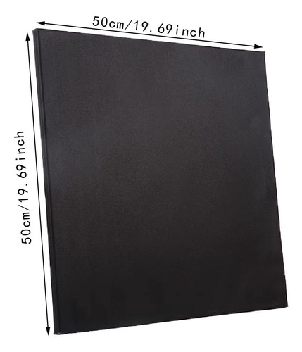 2 Piezas Canvas Negras Pintura De Lienzo Artista De 50x50cm