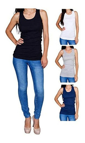 Camisetas Sin Mangas Emprella Para Mujer 3 Paquetes De Tanqu