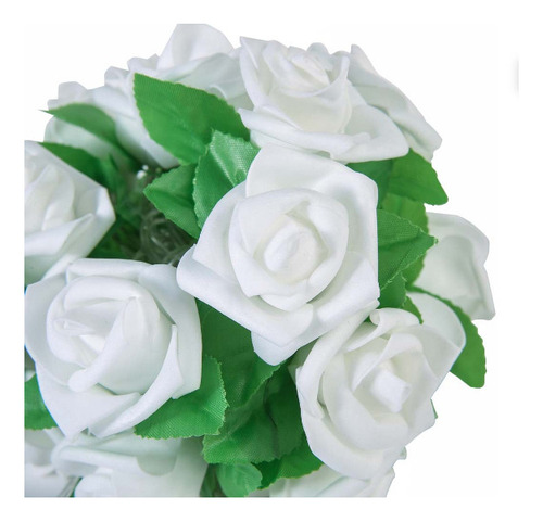 Cadena De Luces Decorativas Con Forma De Hoja Verde Con 10 C