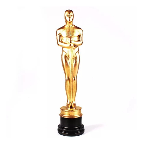 Imagem 1 de 10 de Estatueta Oscar Dourada Hollywood Cinema 33 Cm