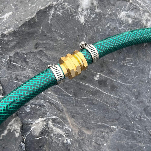 Conector De Reparación De Manguera De Latón Macizo Para Jard