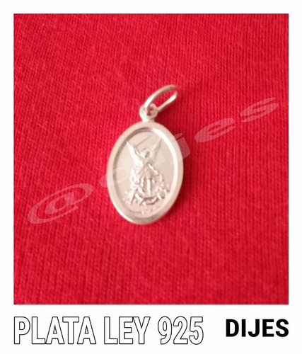 Dije Medalla Arcangel Miguel En Plata Ley 925 - Garantizados