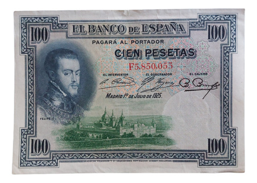 Billete España 100 Pesetas 1925