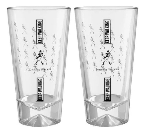 Jogo De Copos P/ Whisky Johnnie Walker Keep Long Drink 450ml