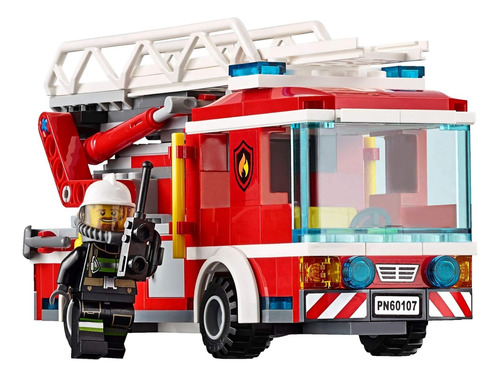 Lego City Fire Camión Escalera 60107 Juguete Para Los Niños