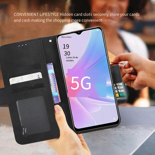 Funda Tipo Cartera Para Nokia Xr21, Ranura Para Tarjetas, Fu