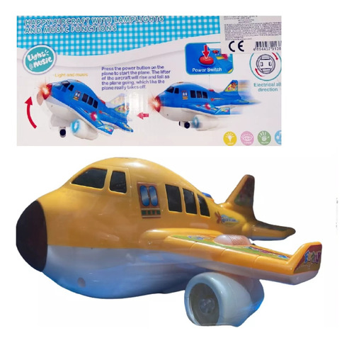 Avion Para Bebe De Sonido Luces Niños Didacticos