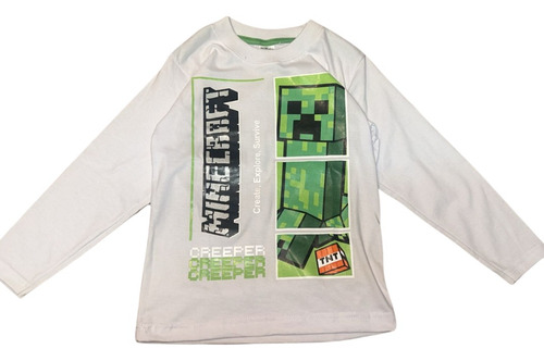 Remera Minecraft Personajes Bloques Videojuegos Gamer