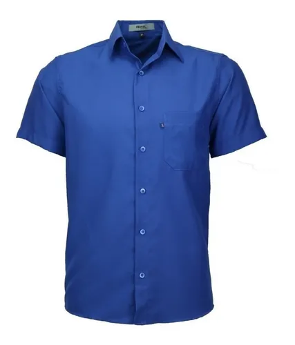 Camisa social manga hotsell curta com bolso