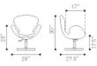Silla Ocasional Modelo Pori - Gris Këssa Muebles