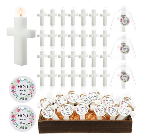 Mini Velas De Primera Comunión Mtlee Juego De 36 Velas De Re