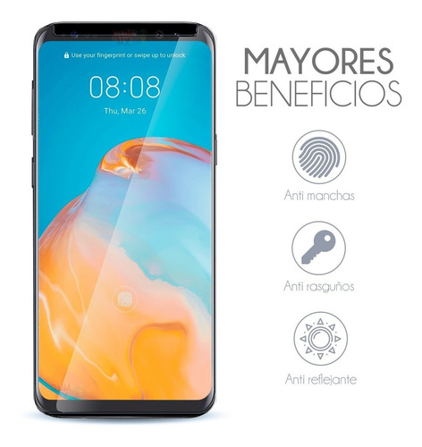 Mica Cristal Templado Uv 6d Curva Sam S8 Plus Anti Golpes