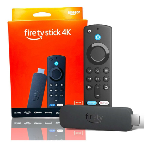 Amazon Fire Stick 4k Wi-fi 6 Com Alexa Por Voz Inteligente C