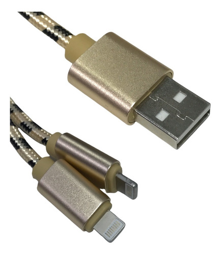 Cable Doble Cargador Usb A 2 Usb Arwen Compatible iPhone