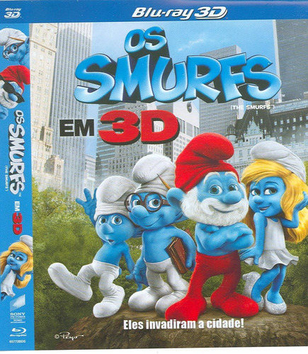 Blu-ray 3d - Os Smurfs (novo Não Lacrado)