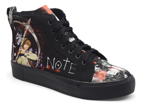 Tenis Negro Light Y Ryuk Death Note Anime Botita