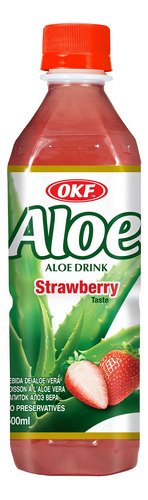 Jugo Okf Aloe Vera Sabor Frutilla 500ml Caja De 20 Unidades