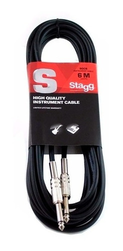 Cable Plug  - Plug Stagg Sgc6 1/4 Mono De 6mts 