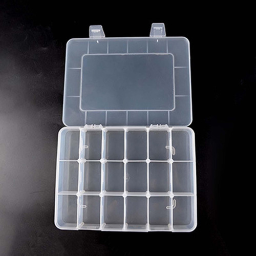4 Caja Organizadora De Joyas Transparente Con Compartimentos